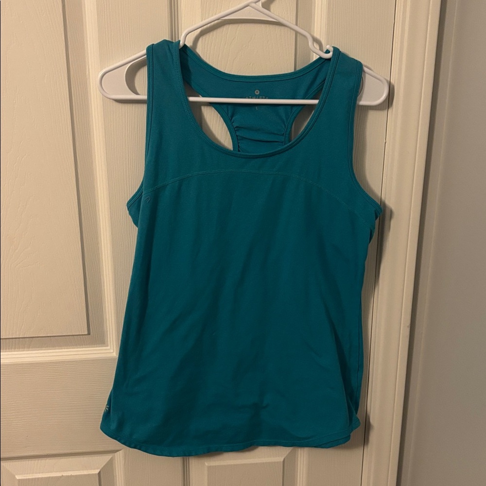 Athleta Turquoise Racerback Tank Top